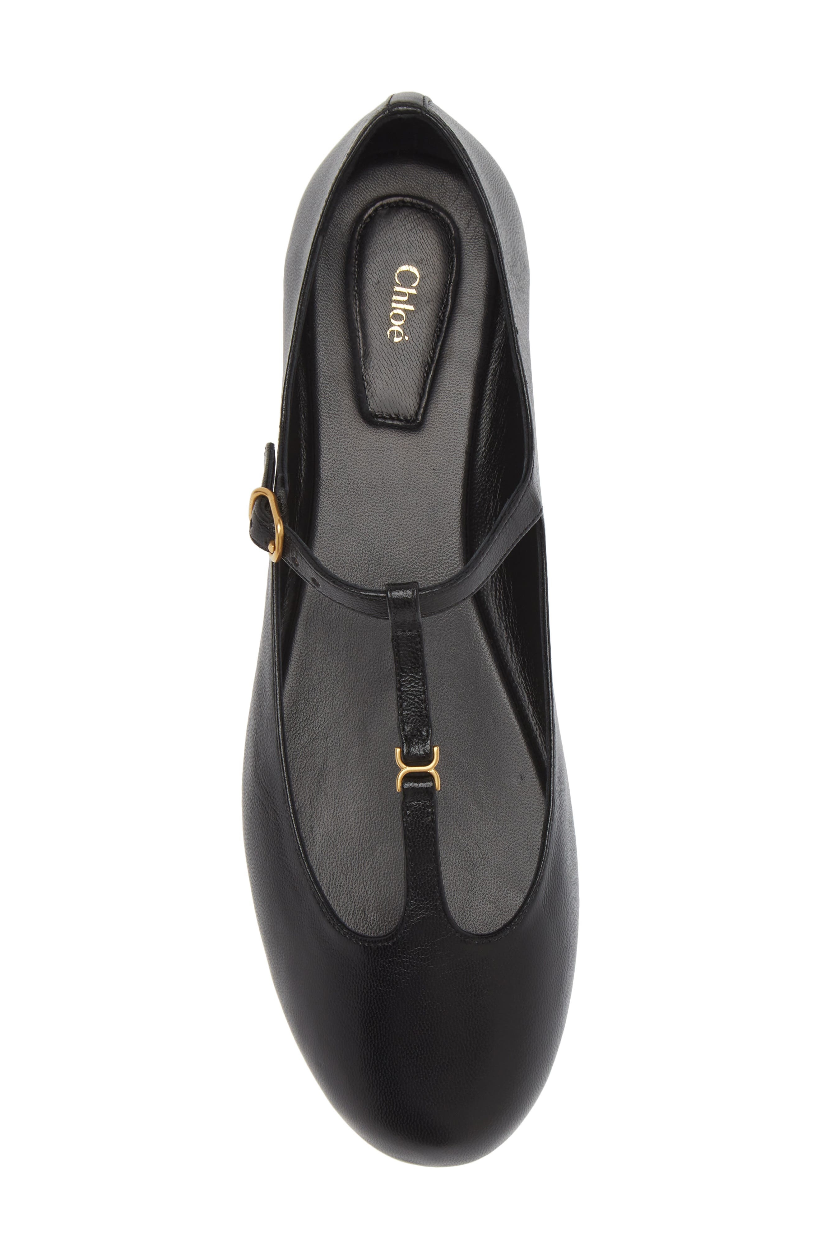 Chloé Marcie Mary Jane Flat in 001 Black at Nordstrom - 5