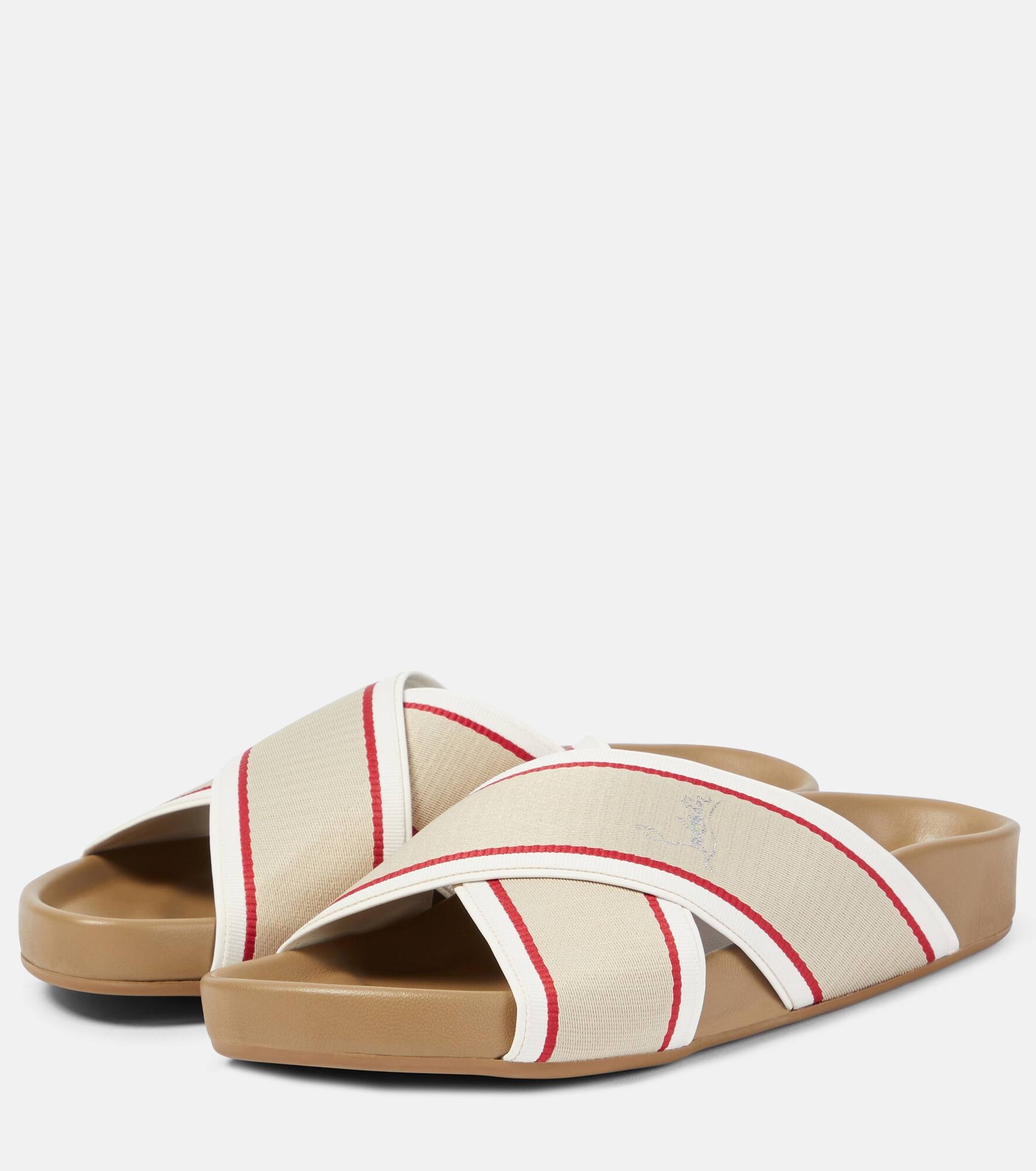 Hot Cross Bizz ribbon sandals - 5