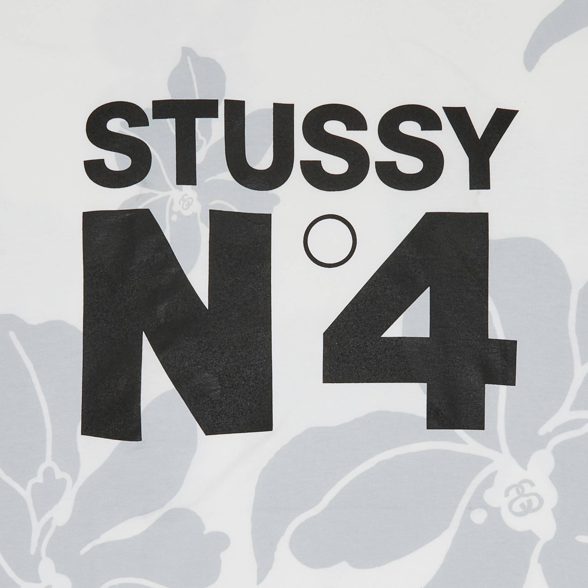 Stussy No. 4 Flowers Tee 'White' - 3