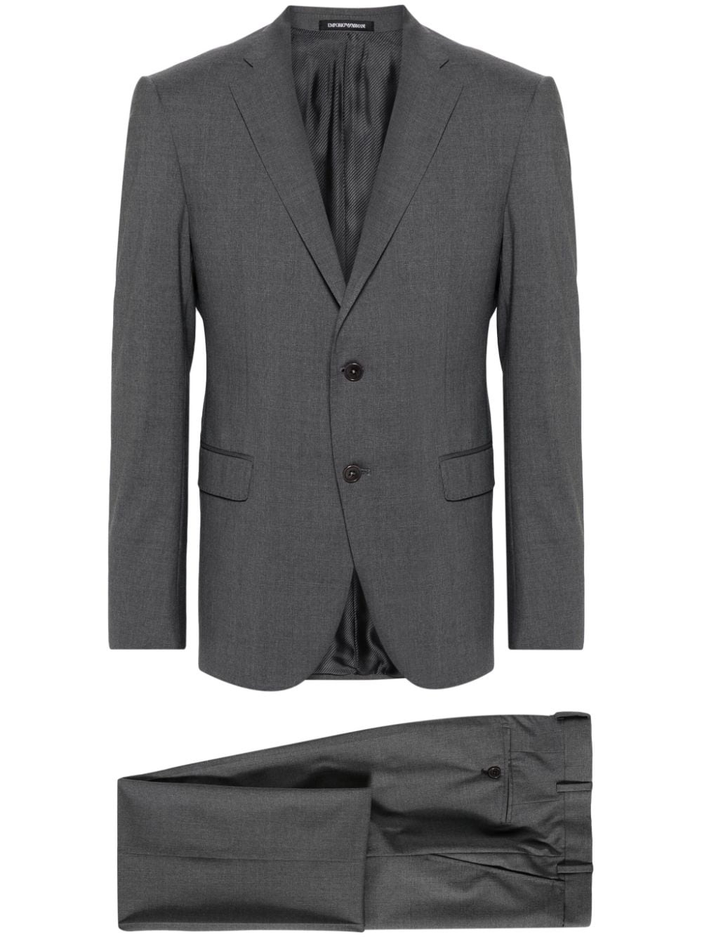 single-breasted virgin wool suit - 1