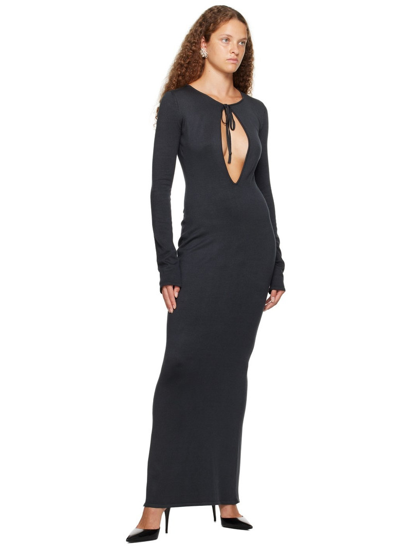 MAGDA BUTRYM Gray Keyhole Maxi Dress outlook