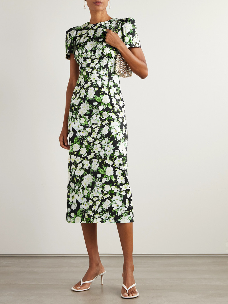 KIKA VARGAS Sygne Floral-print Cotton-blend Midi Dress outlook
