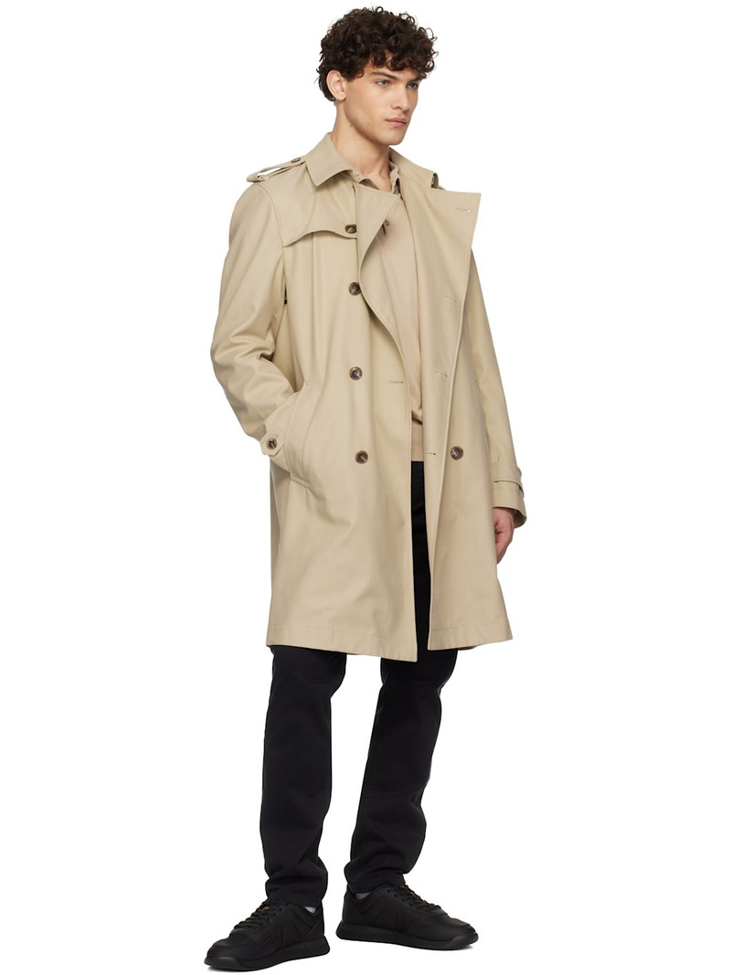 BOSS Black Embroidered-Logo Sneakers outlook