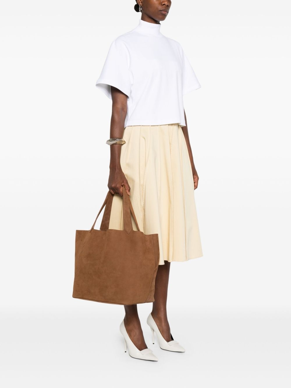 leather tote bag - 2
