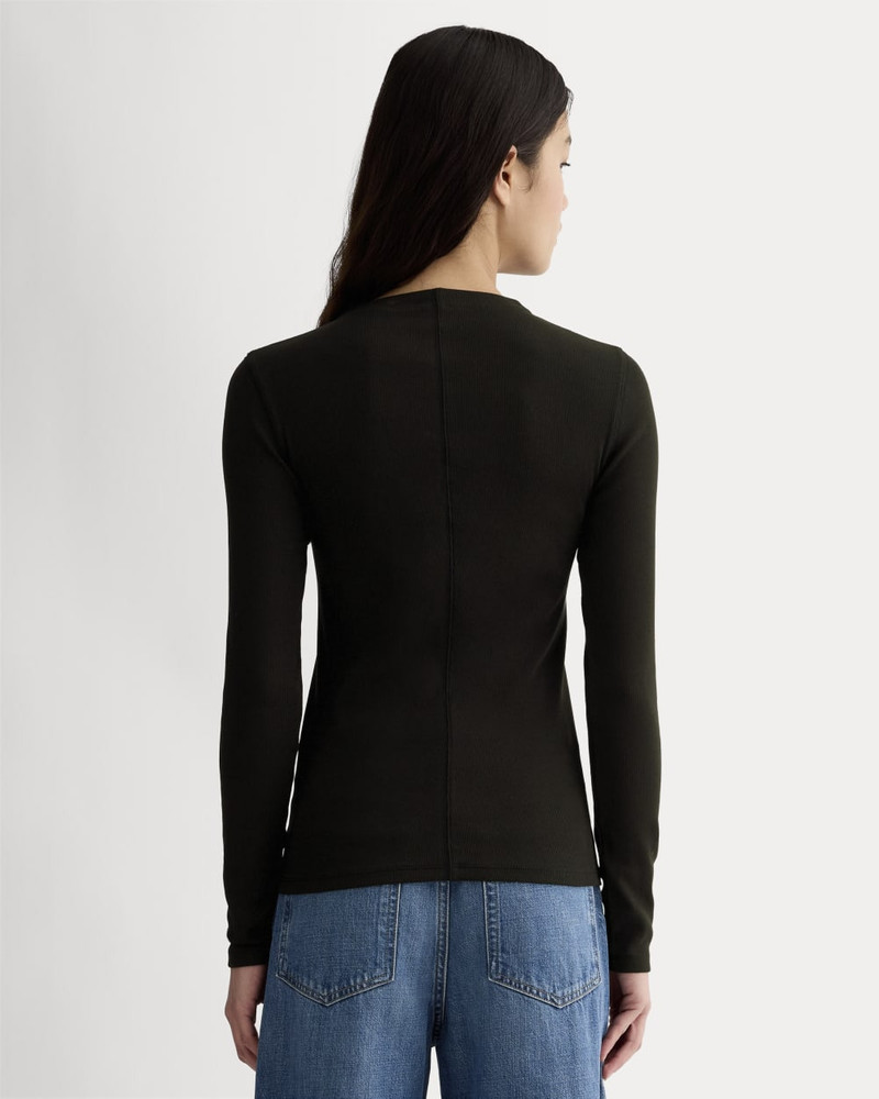THE LUXE RIB FUNNEL-NECK TEE 5