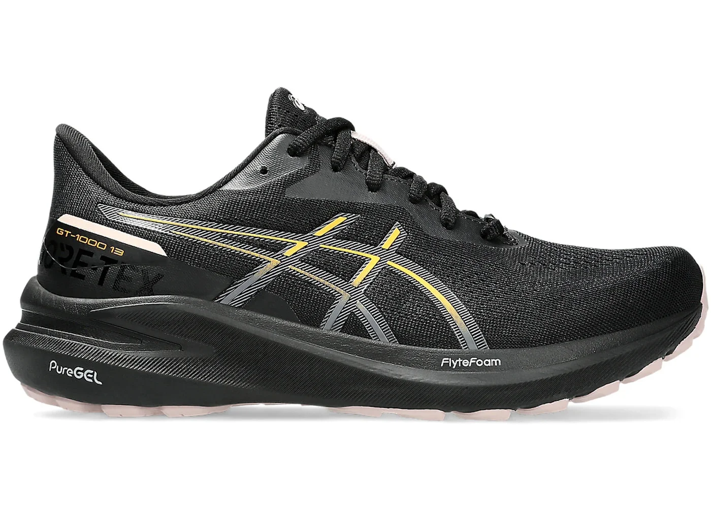 ASICS GT-1000 13 GTX Black Stadium Orange (Women's) - 1