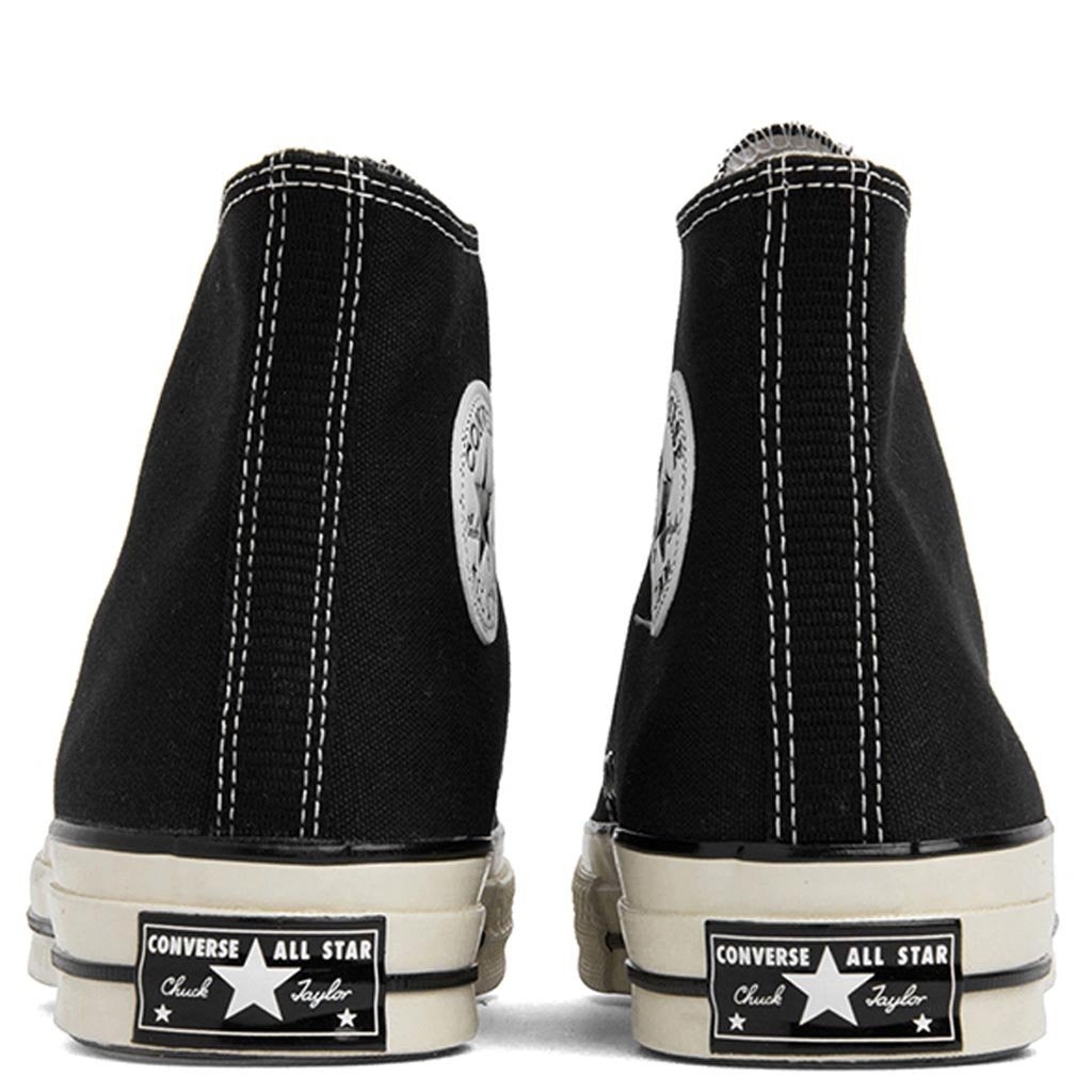 CONVERSE CHUCK '70 HI - BLACK/BLACK/EGRET - 4