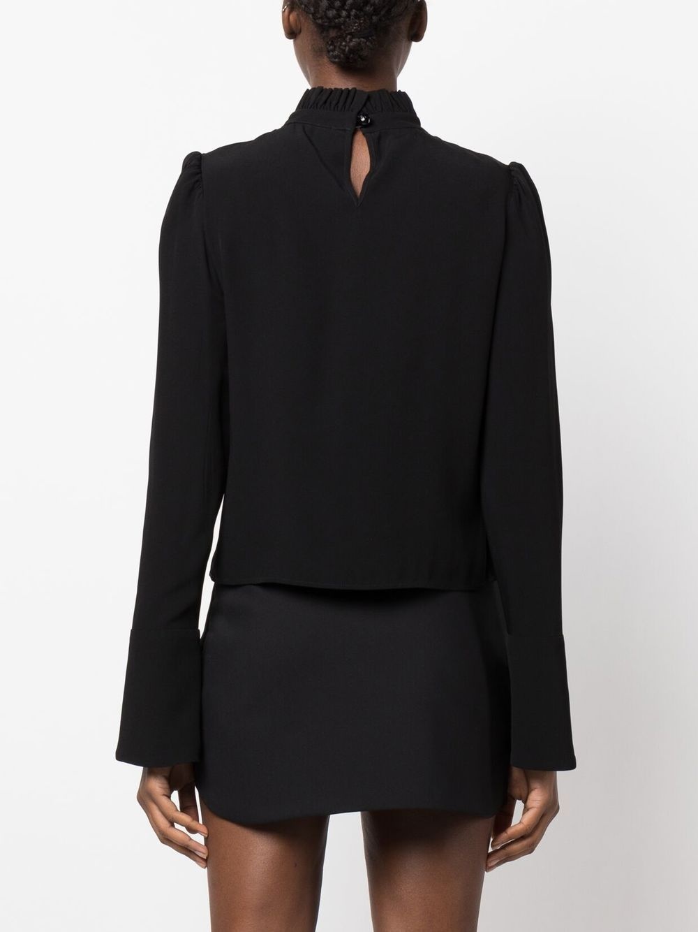 ruched long-sleeve top - 4