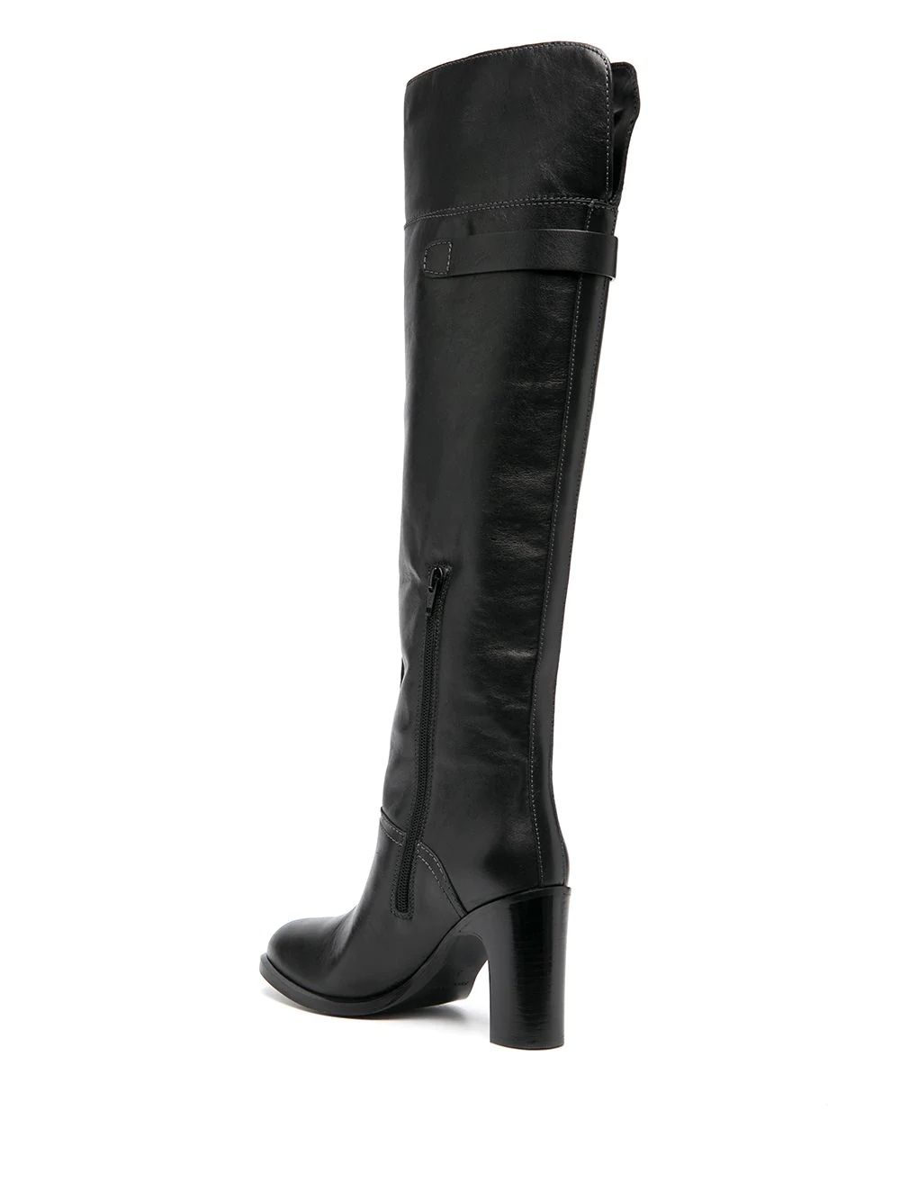 over-the-knee leather boots - 3