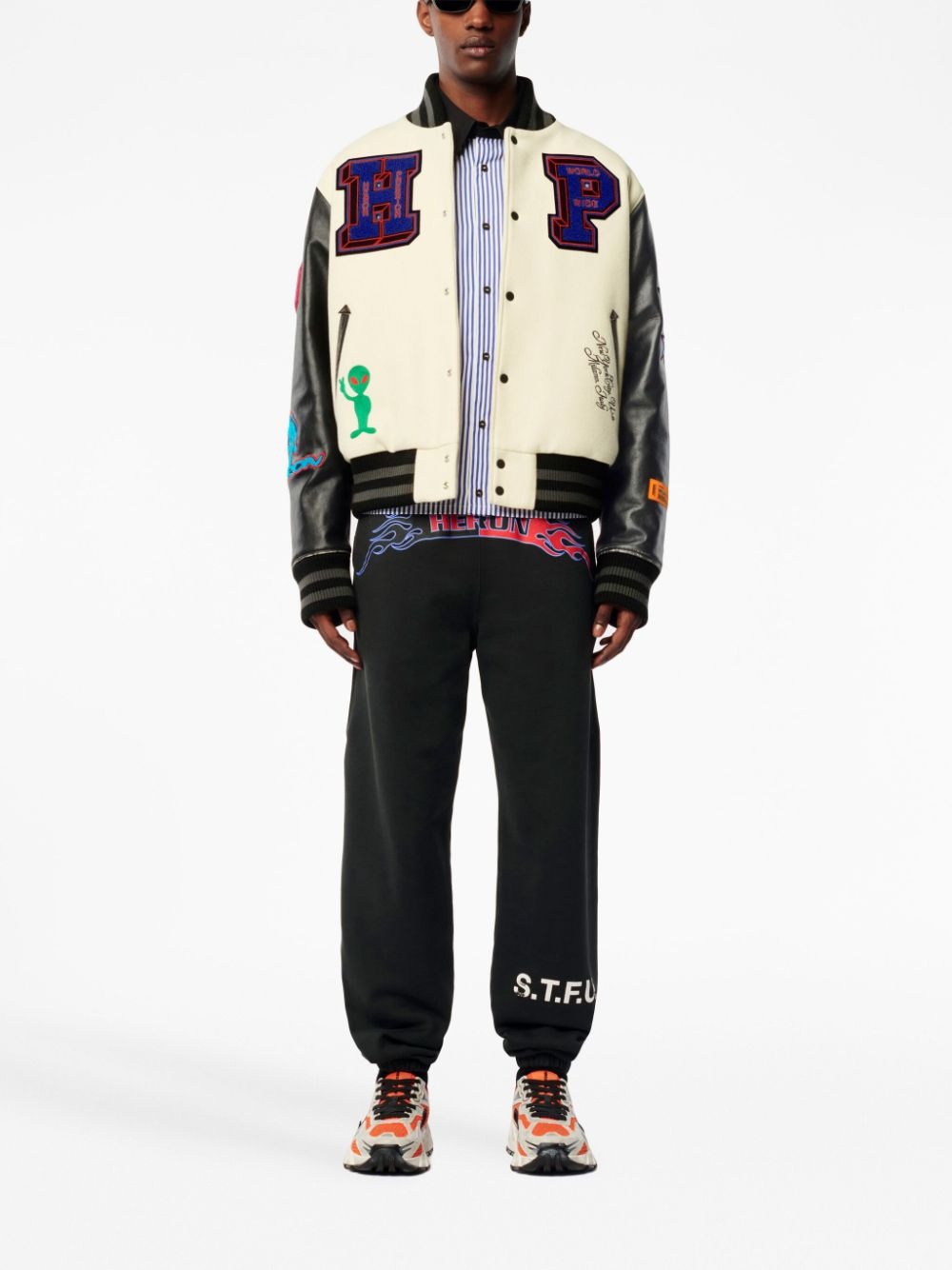 varsity-patches bomber jacket - 2