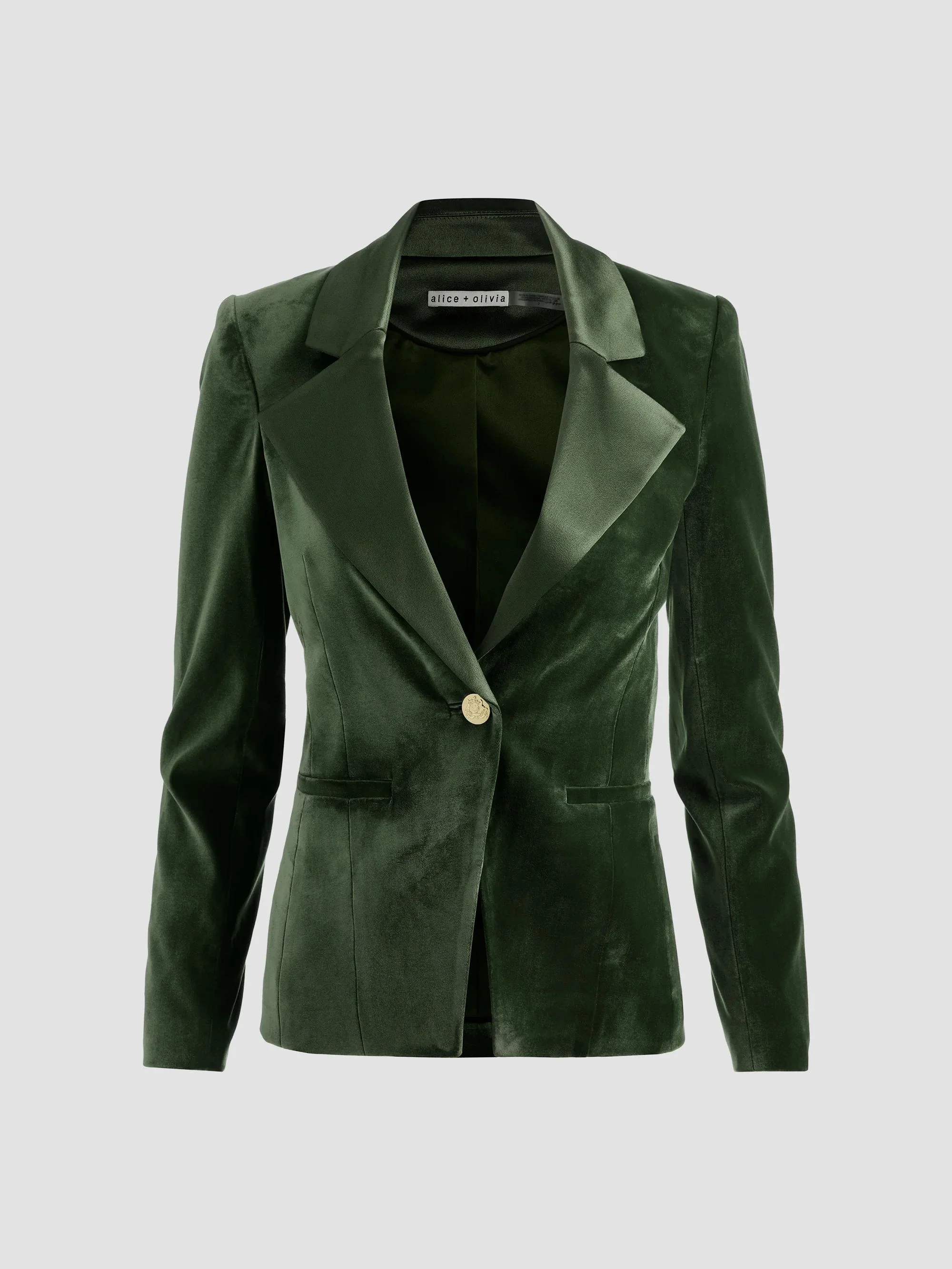 Women's Sable Fitted Blazer - Dark Fern - 1