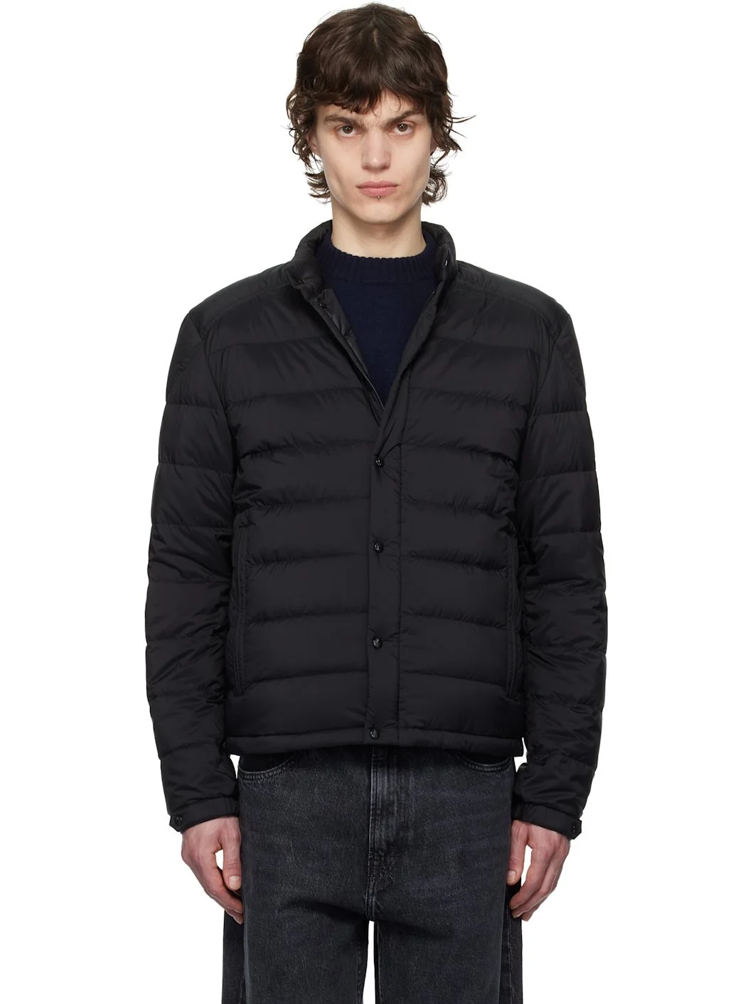 Black Selves Short Down Jacket - 1