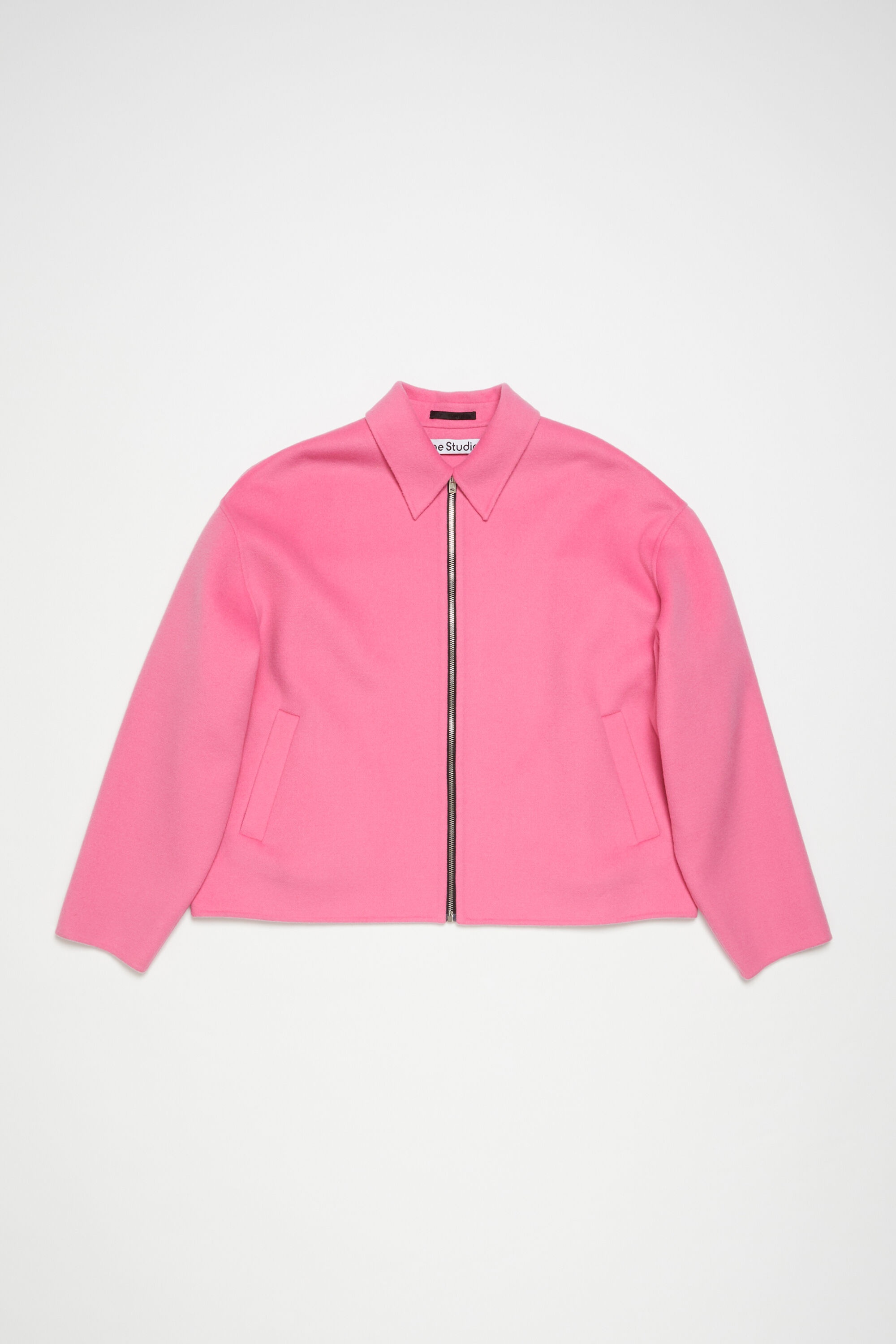 Wool zipper jacket - Bubble Pink - 1