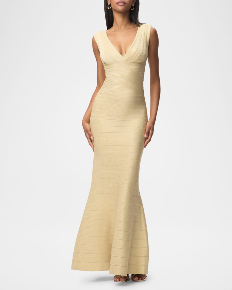 HERVE LEGER The Mira Bandage Gown outlook