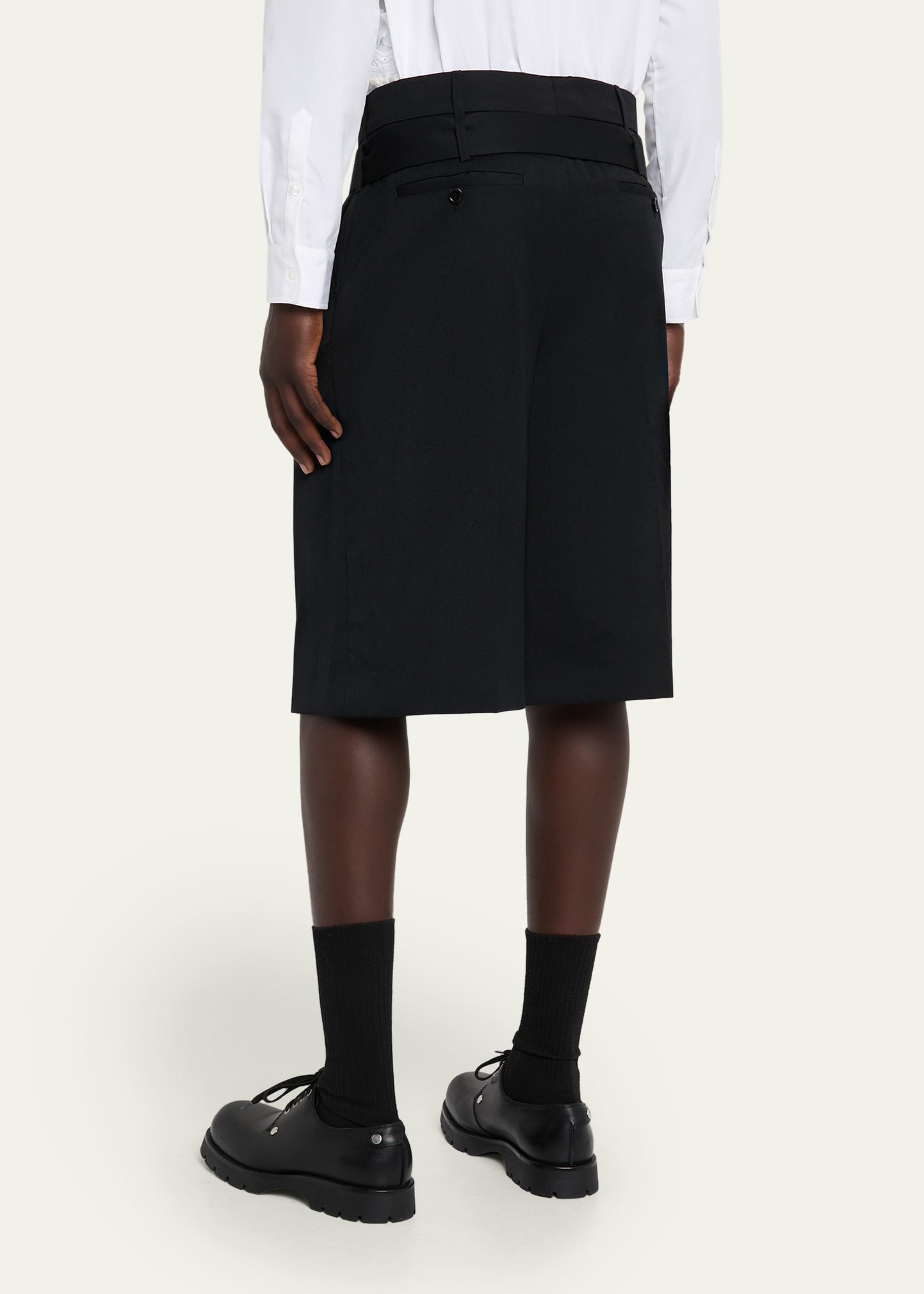 Men's Wide-Leg Multi-Belt Loop Shorts - 3