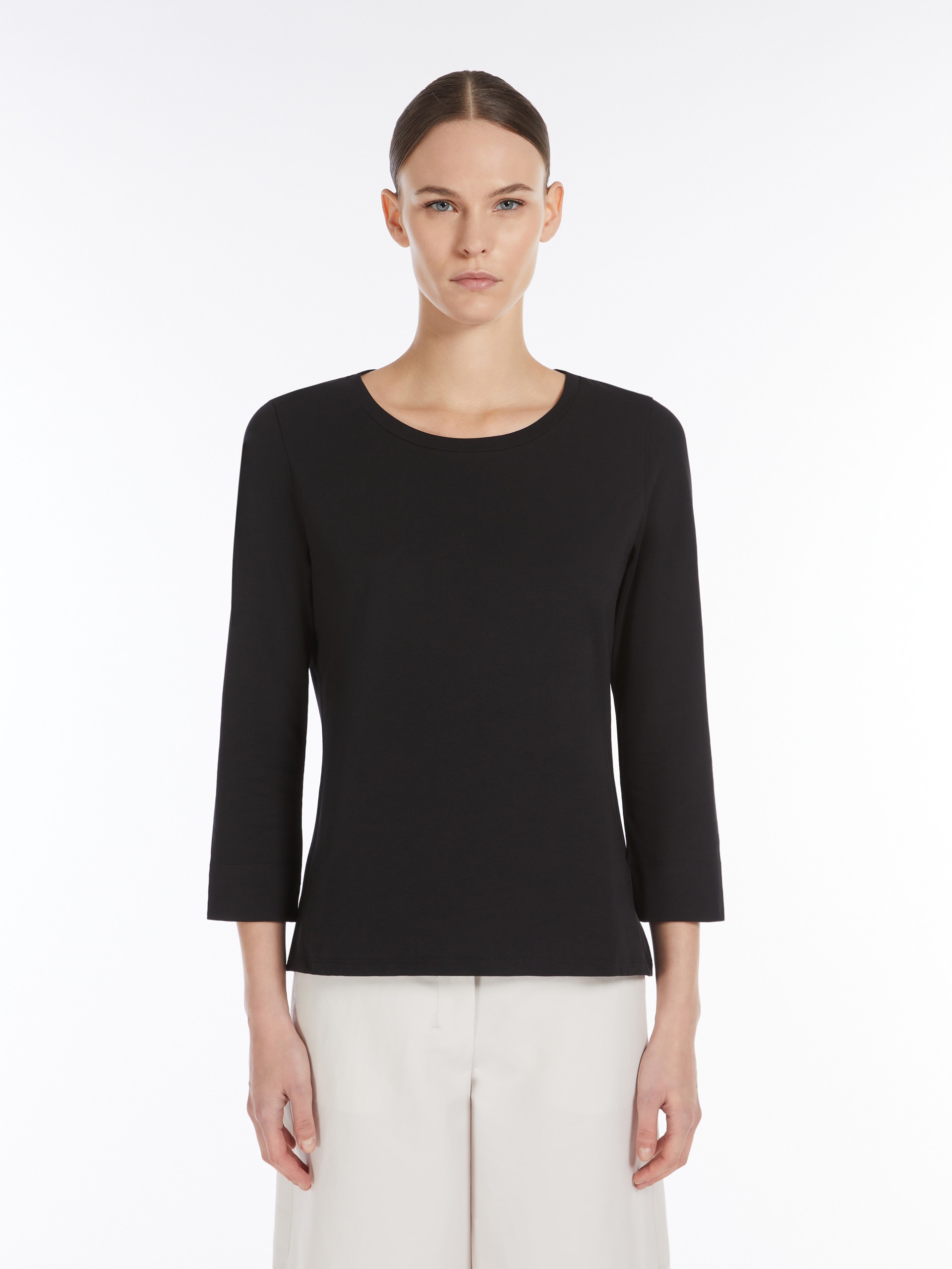DURATA Jersey boat-neck T-shirt - 3