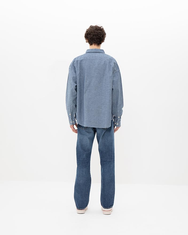 WORKHORSE SHIRT L/S INDIGO - 4