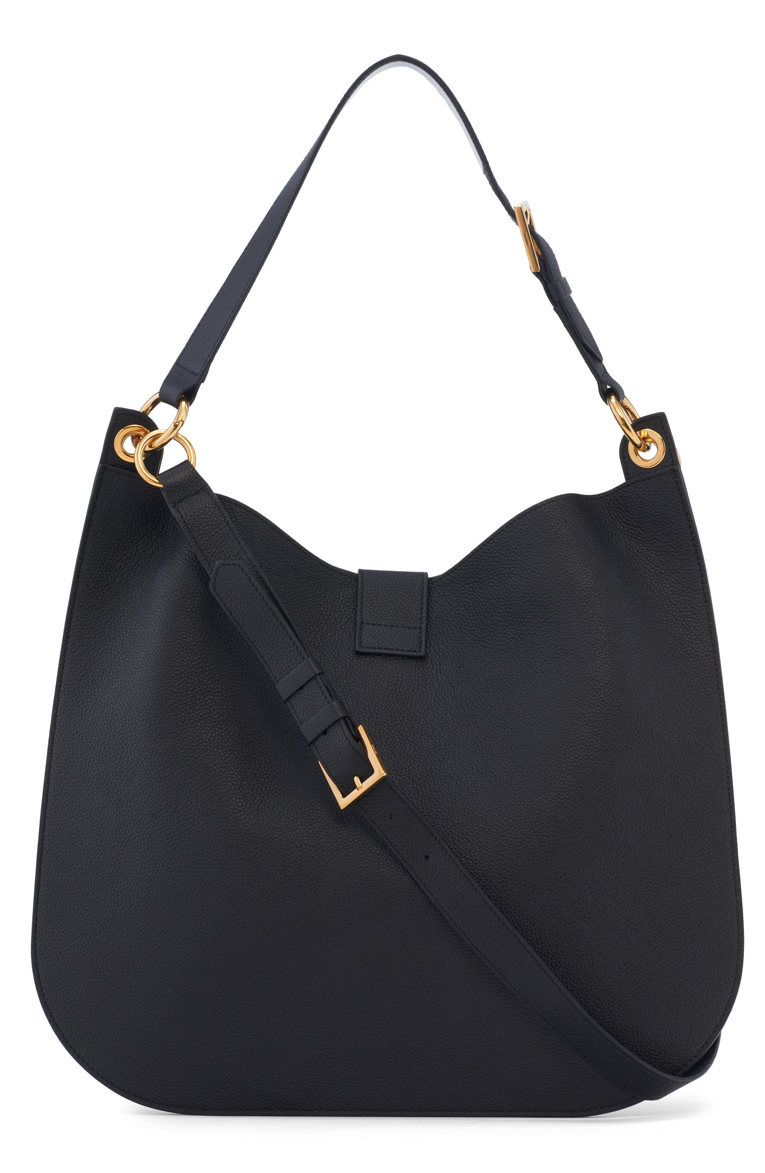 Large Tara Leather Hobo Bag - 5
