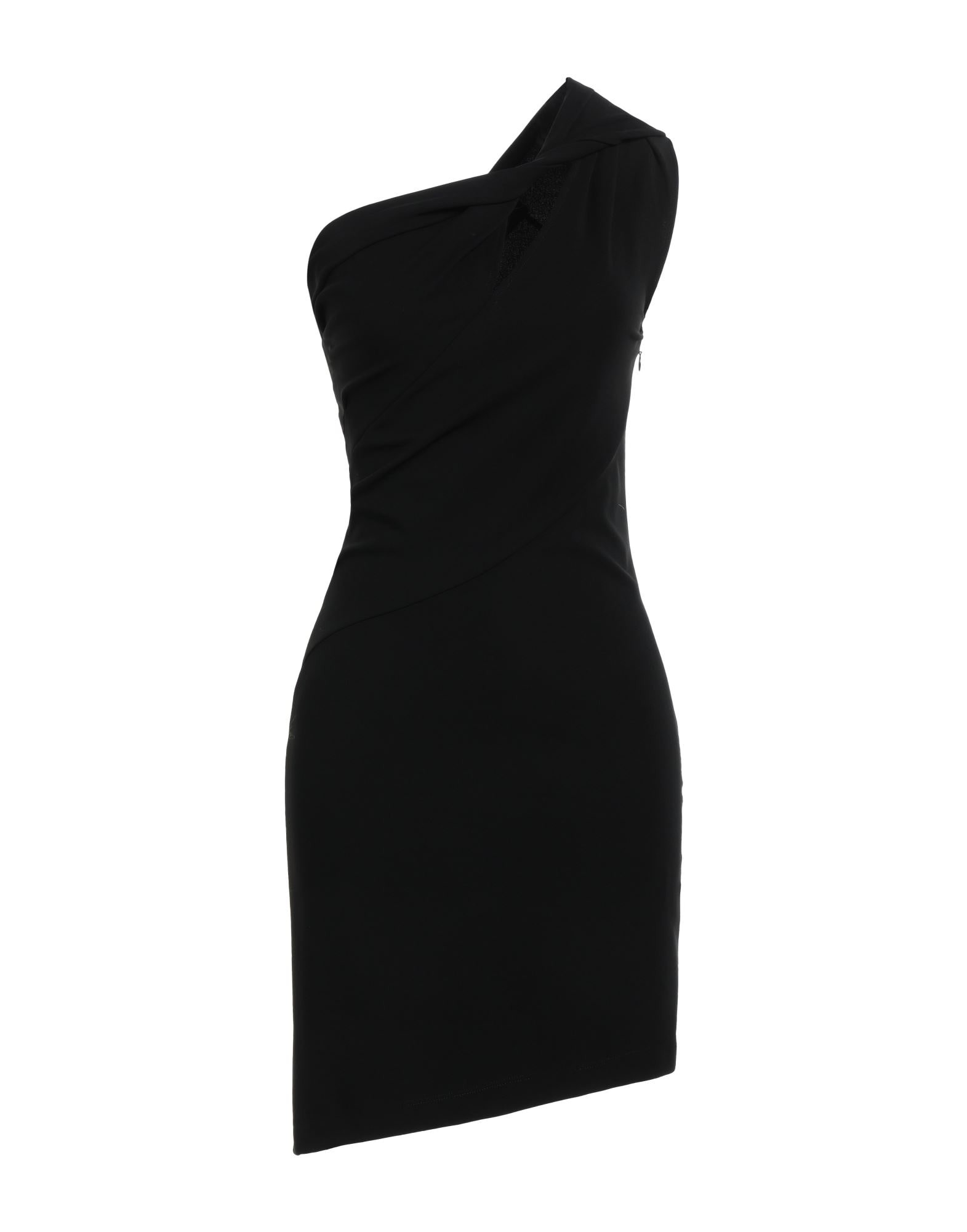 Black Women's One-shoulder Dress - 1