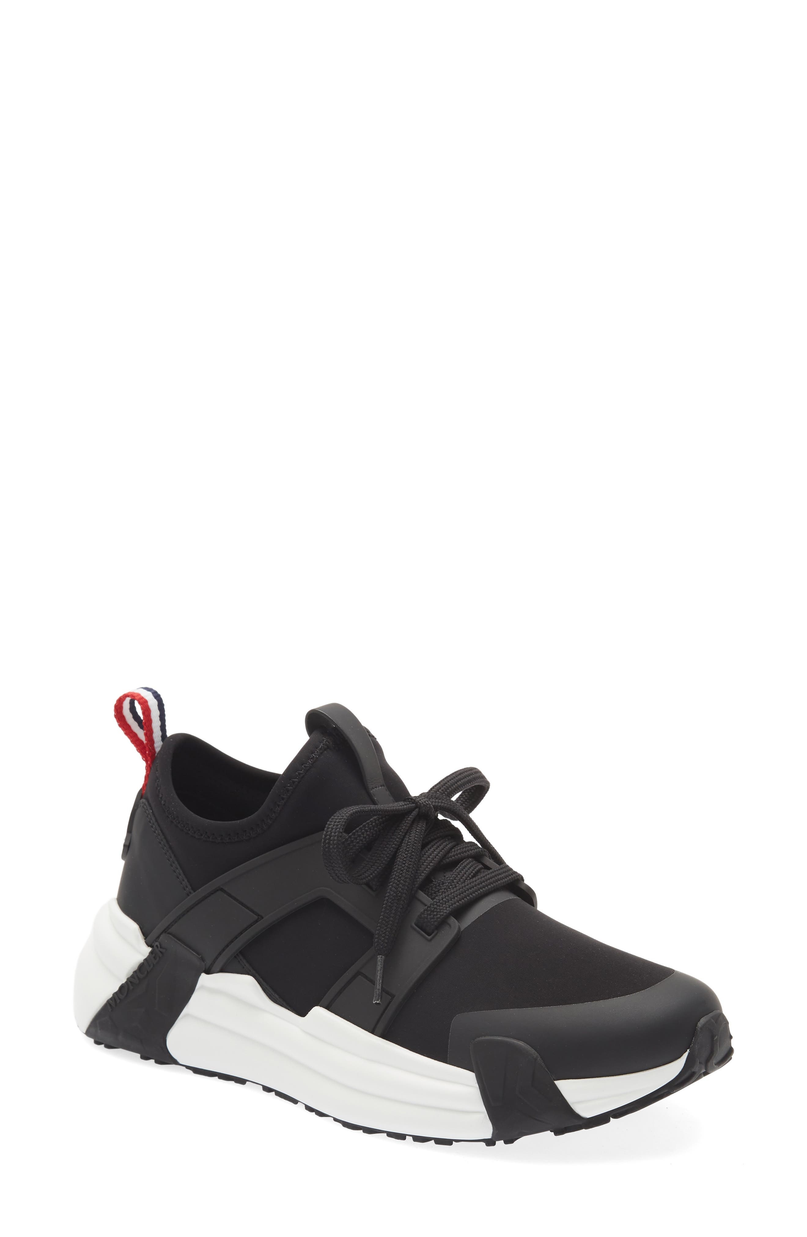 Moncler Lunarove Sneaker in Black/Black at Nordstrom - 1