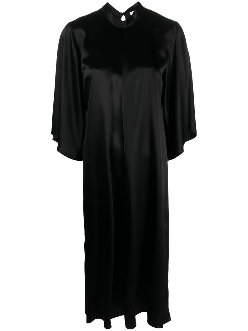 satin shift midi dress 1
