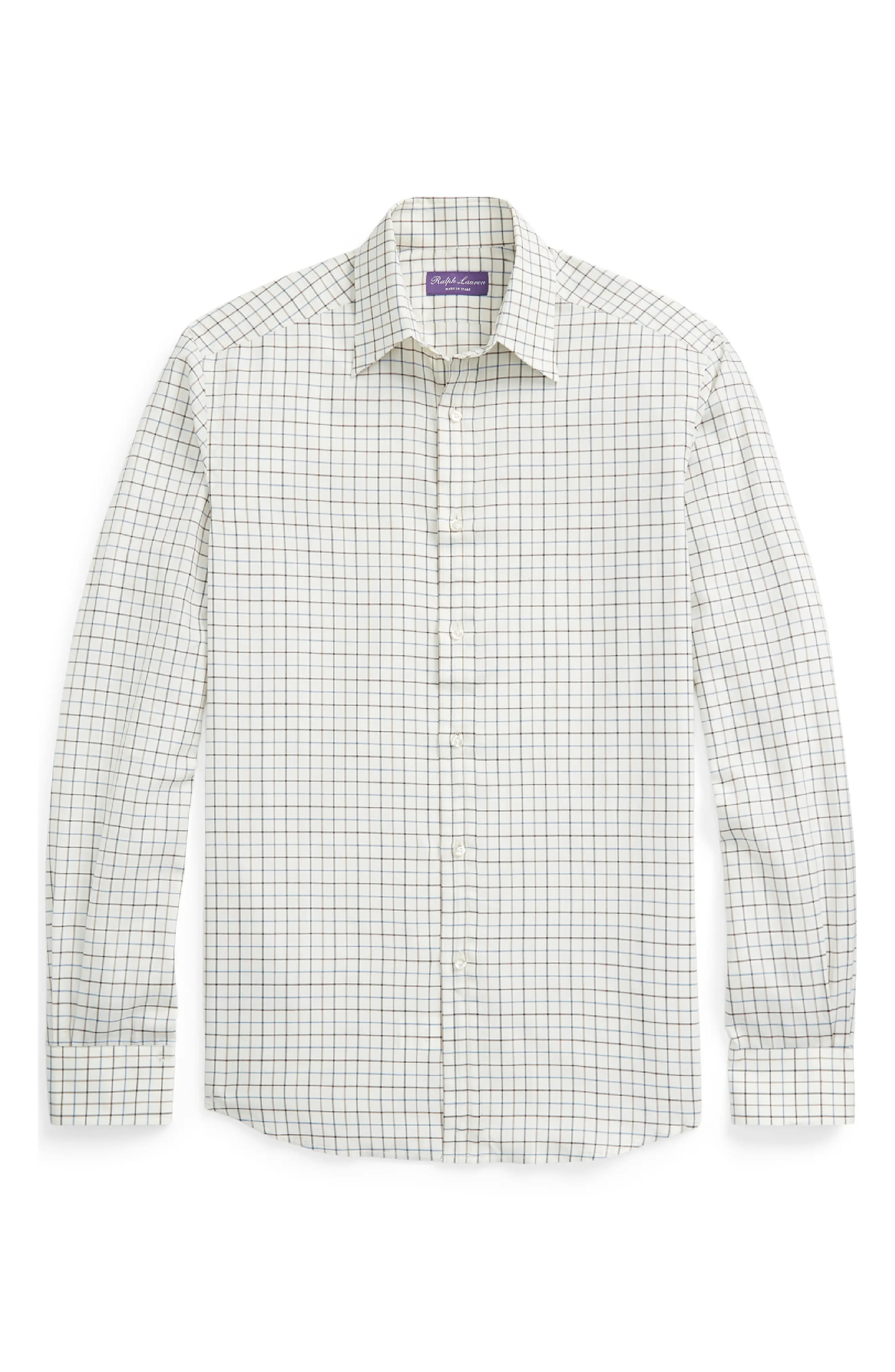 Harrison Check Cotton Twill Button-Up Shirt - 1