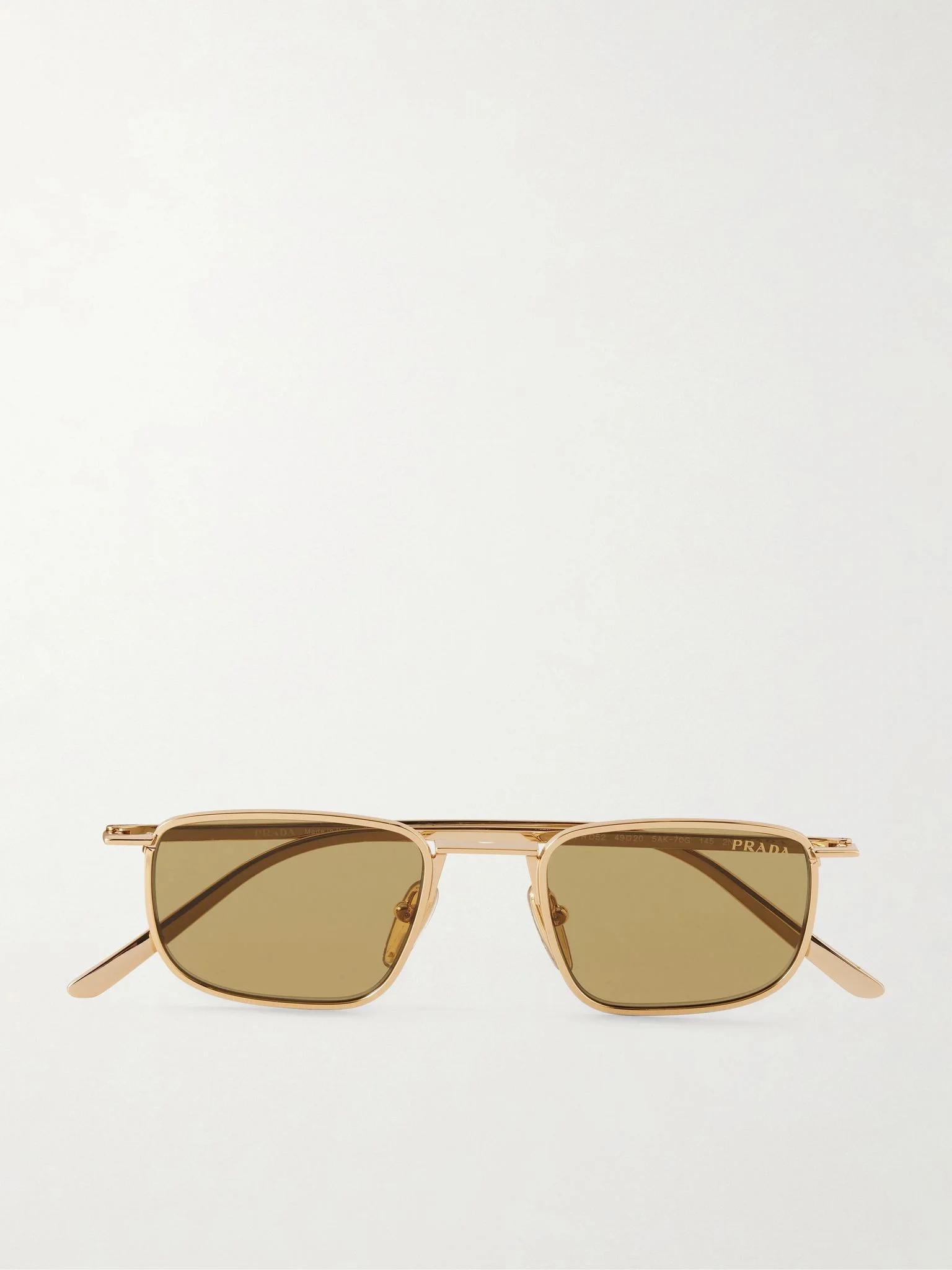 Square-Frame Gold-Tone Sunglasses Gold - 1