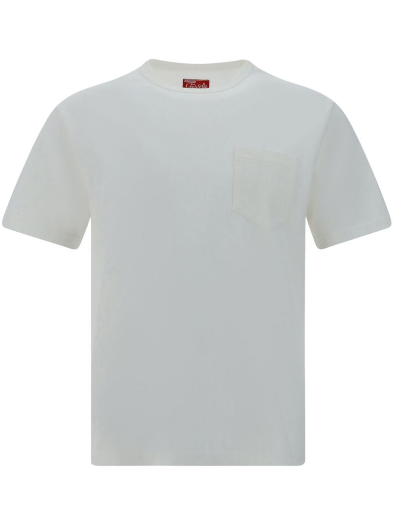 pocket-detail cotton T-shirt 1