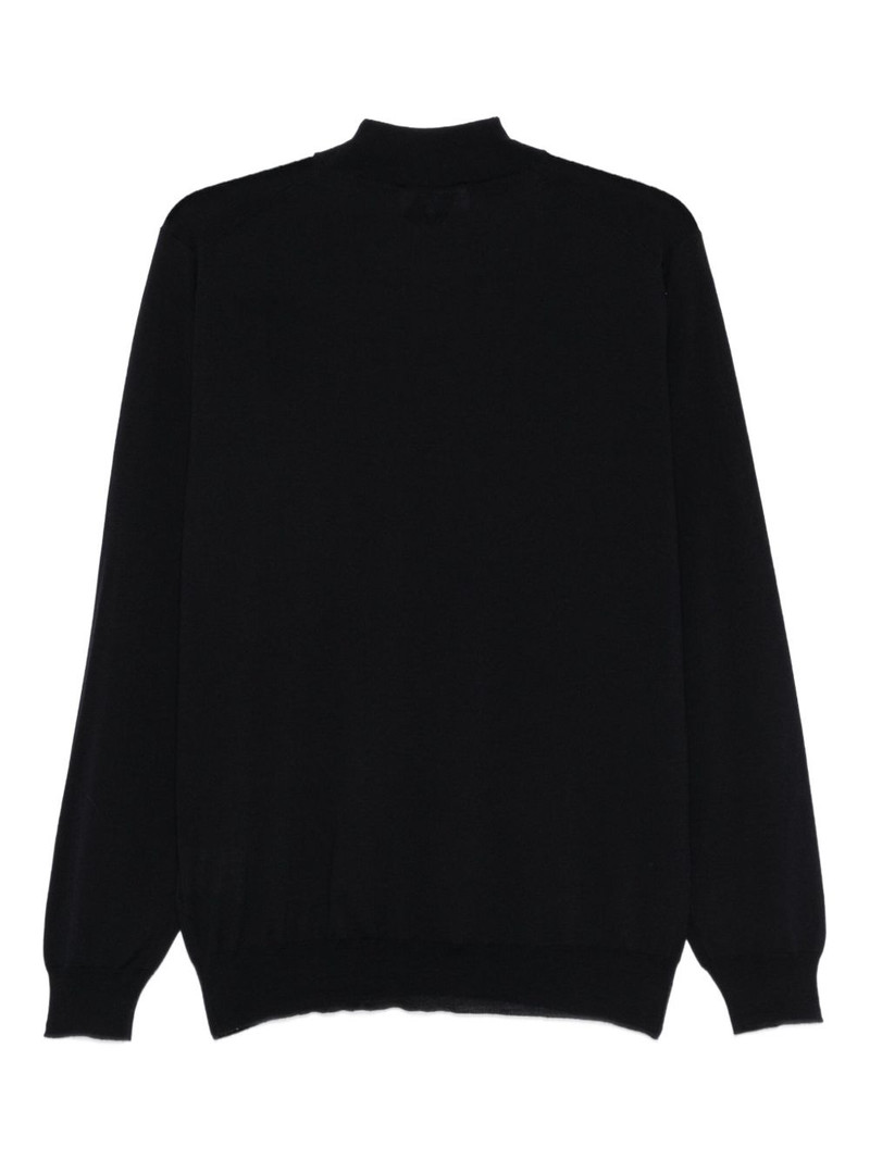 LARDINI mock-neck wool sweater outlook