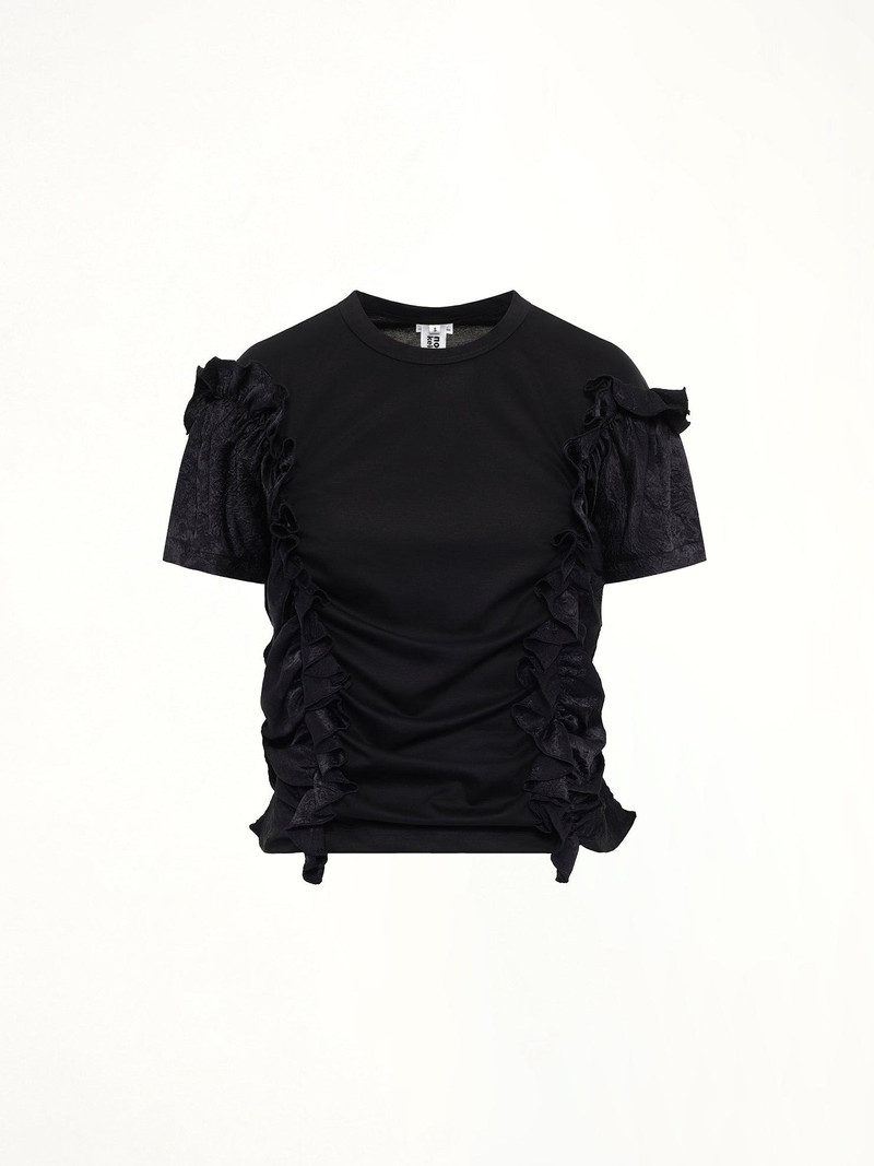 Noir Kei Ninomiya Cotton Ponte T-Shirt in Black outlook