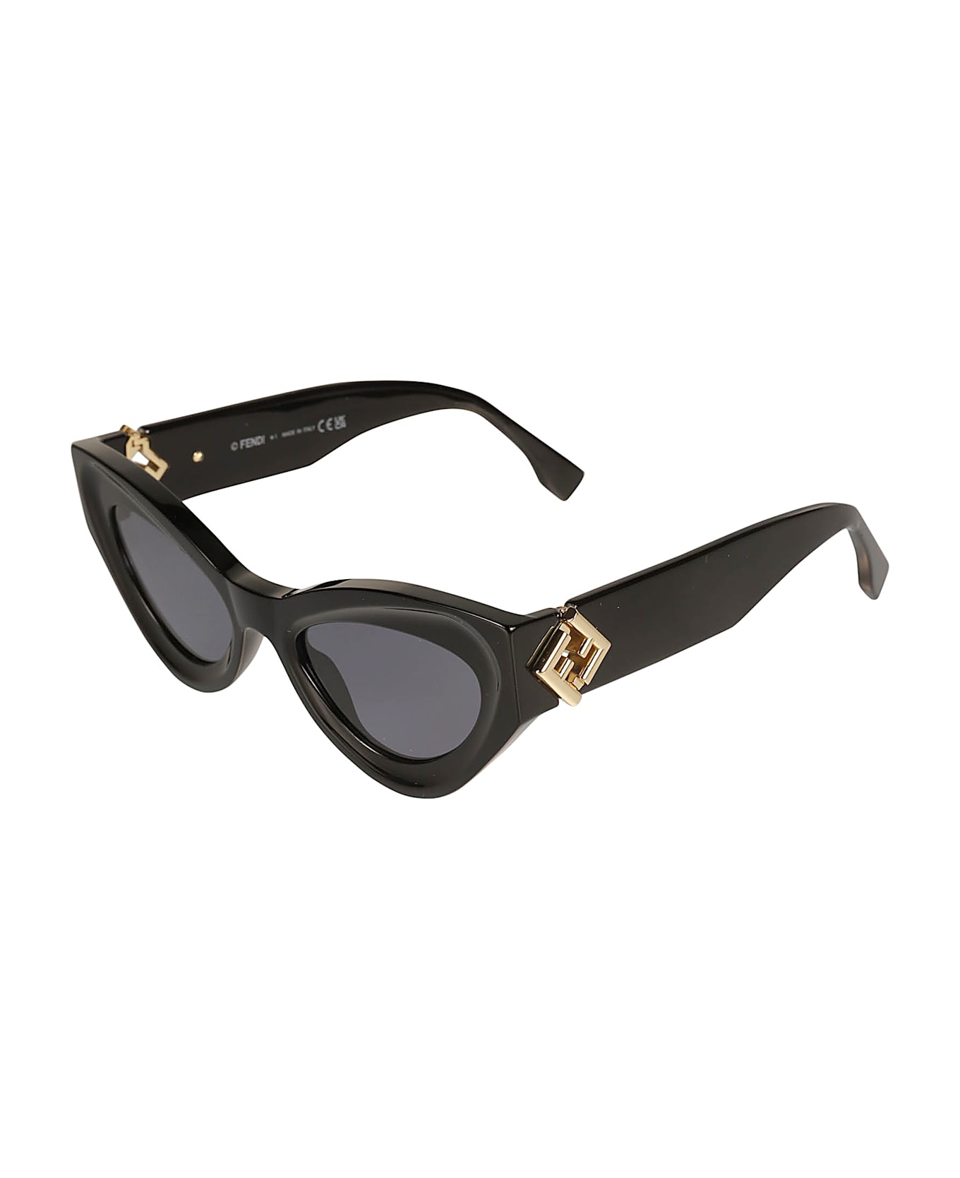 Cat-eye Thick Sunglasses - 2