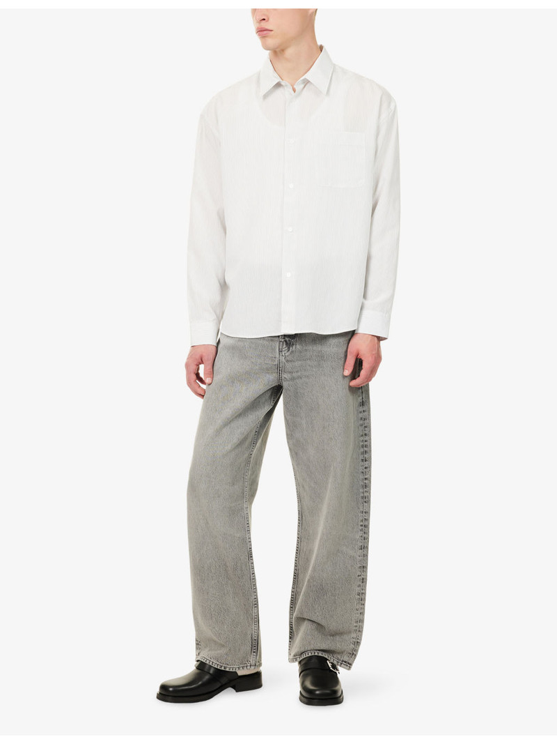 FRAME Baggy-Fit High-Rise Cotton Denim Jeans outlook