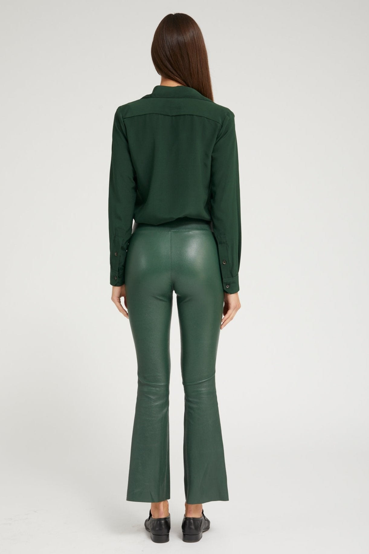 IVY SILK FITTED BUTTON DOWN - 4