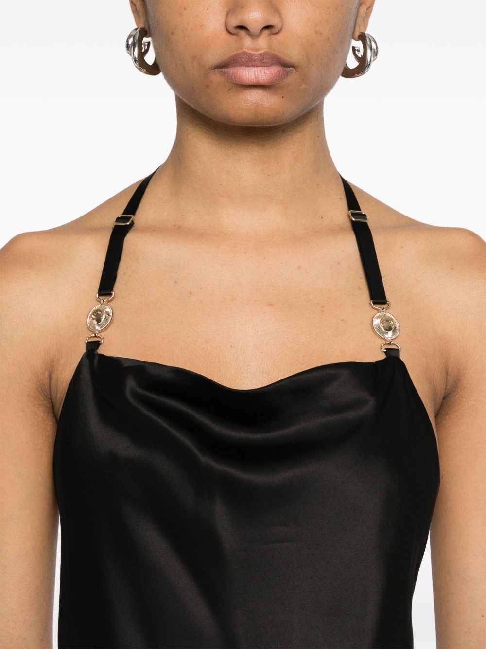 satin maxi slip dress - 5