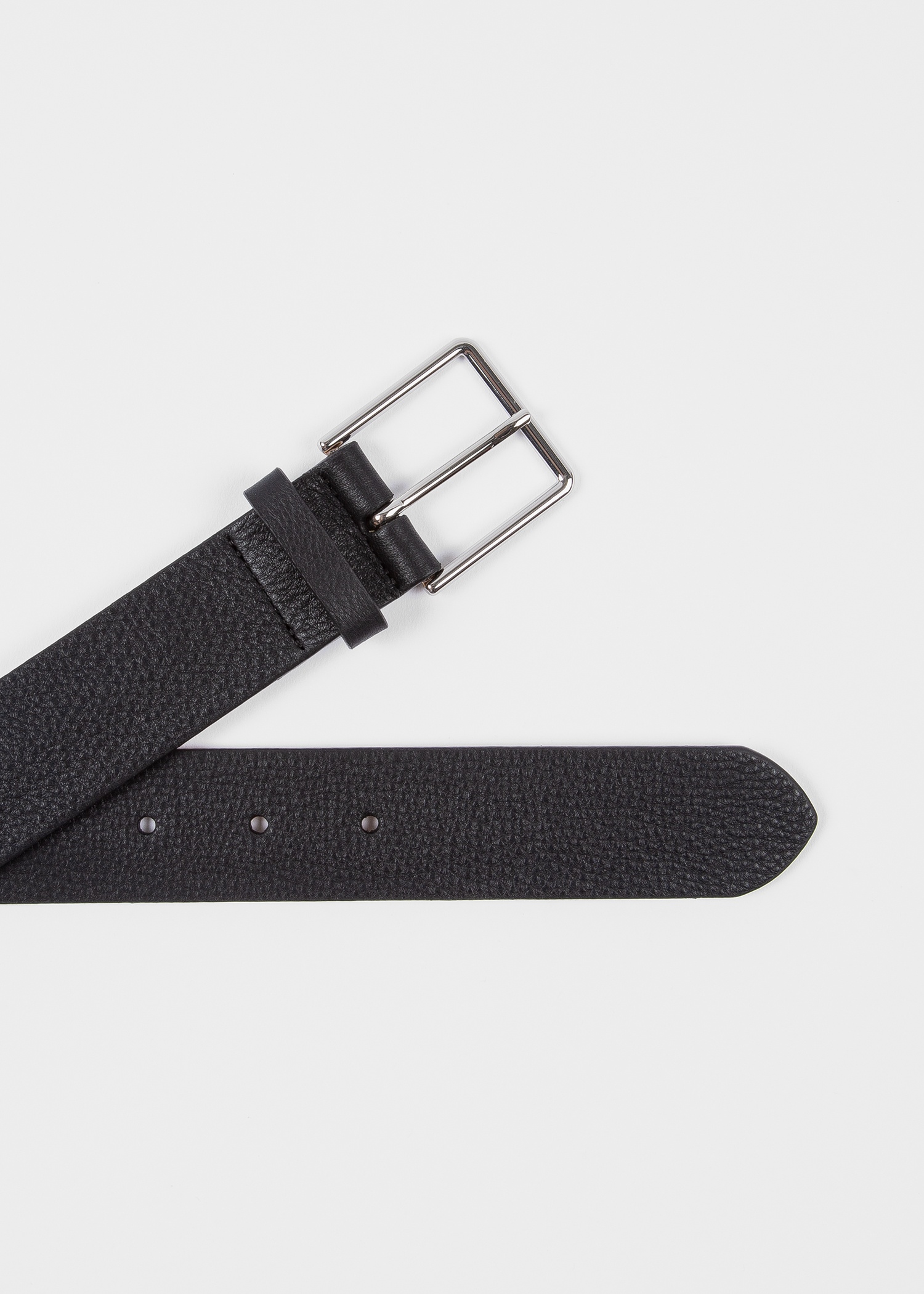 Grained Leather 'Signature Stripe' Belt - 3