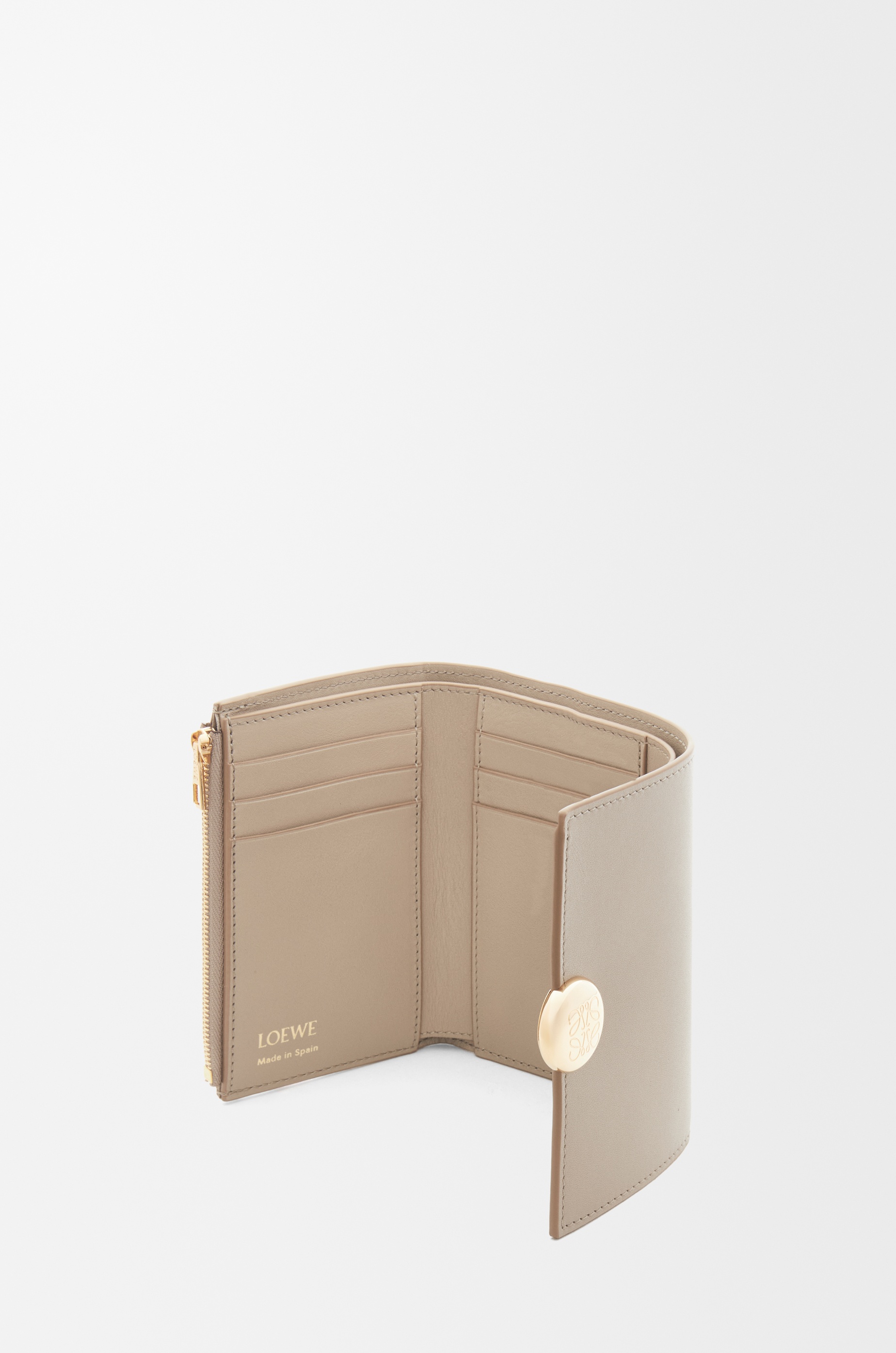 Pebble small vertical wallet in shiny nappa calfskin - 3