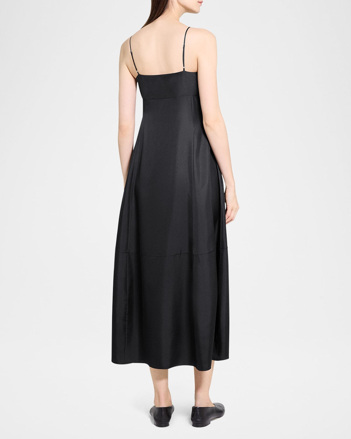 Sleeveless Silk-Twill Dress - 3