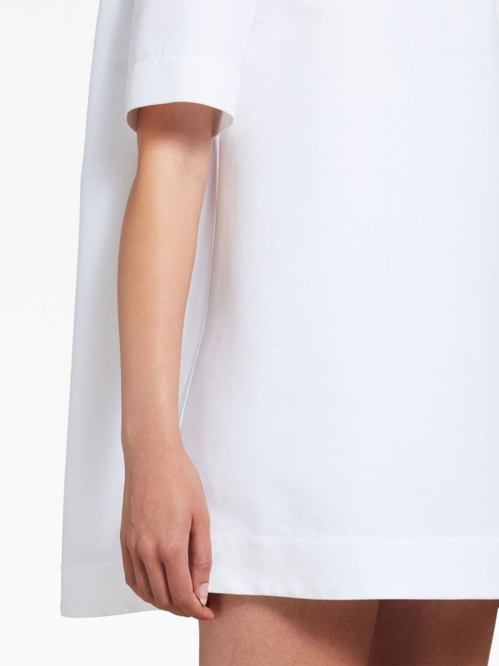 short-sleeve cotton minidress - 6