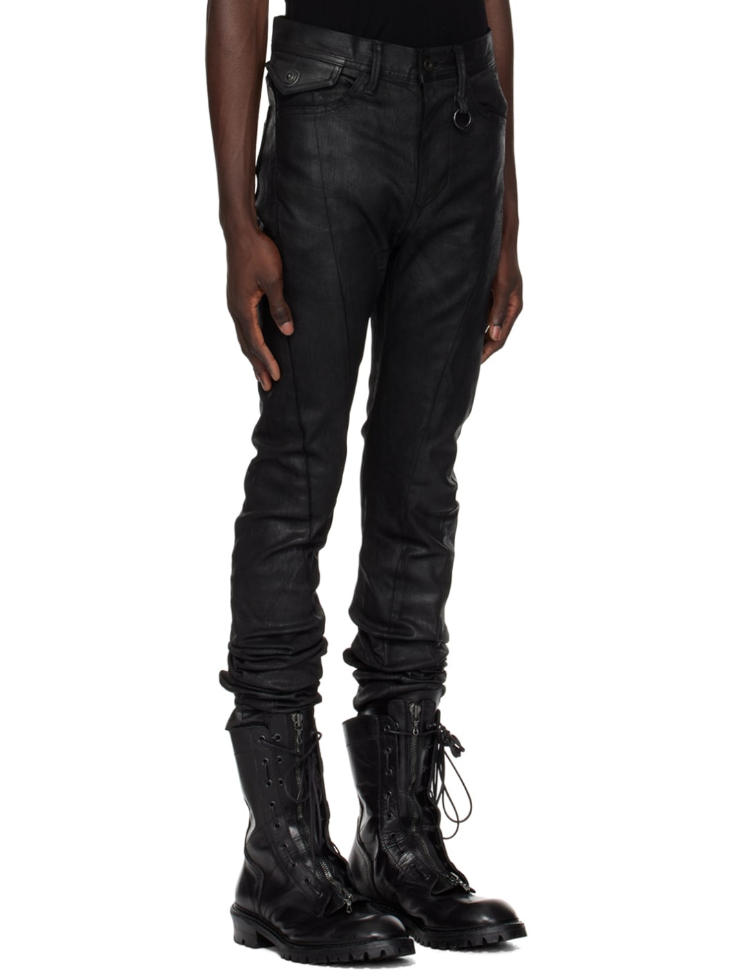 Black Arched Skinny Jeans - 2