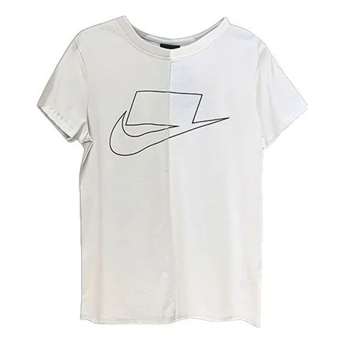 (WMNS) Nike Casual Training Sports Short Sleeve White CU5808-072 - 1
