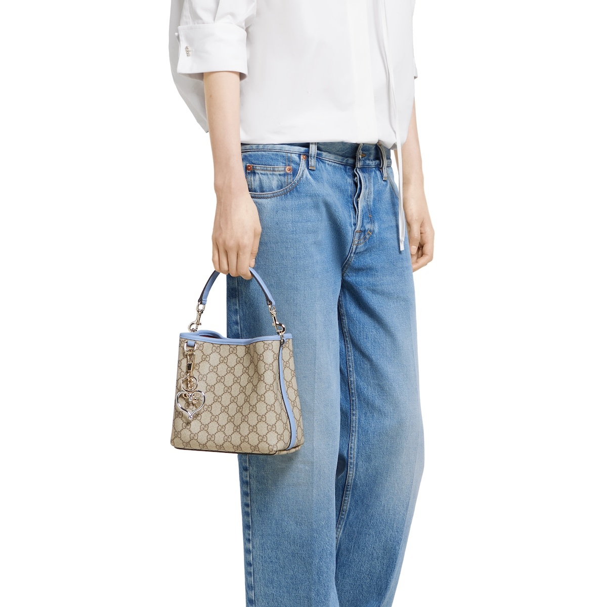 GG Emblem small bucket bag - 3