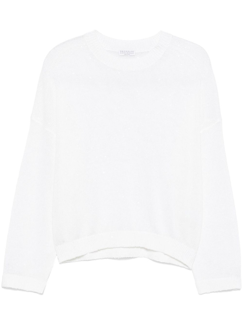 sequin-embellished sweater 1