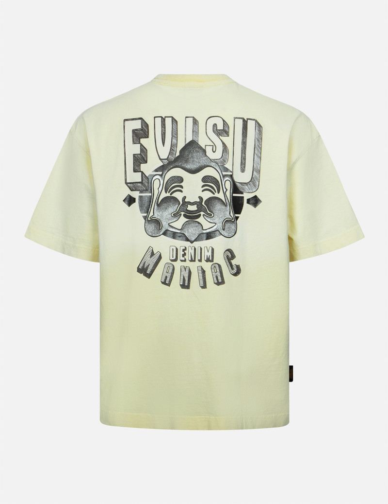 EVISU SEAGULL AND BRUSHSTROKE-STYLE GODHEAD PRINT LOOSE FIT T-SHIRT outlook