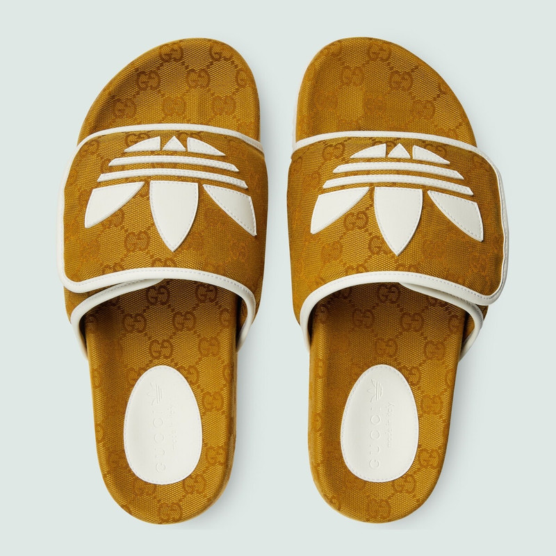 adidas adidas x Gucci men's slide sandal outlook