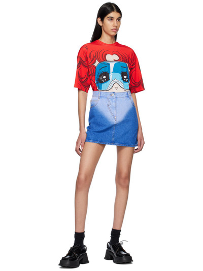 pushBUTTON SSENSE Exclusive Red Goggle Girl T-Shirt outlook