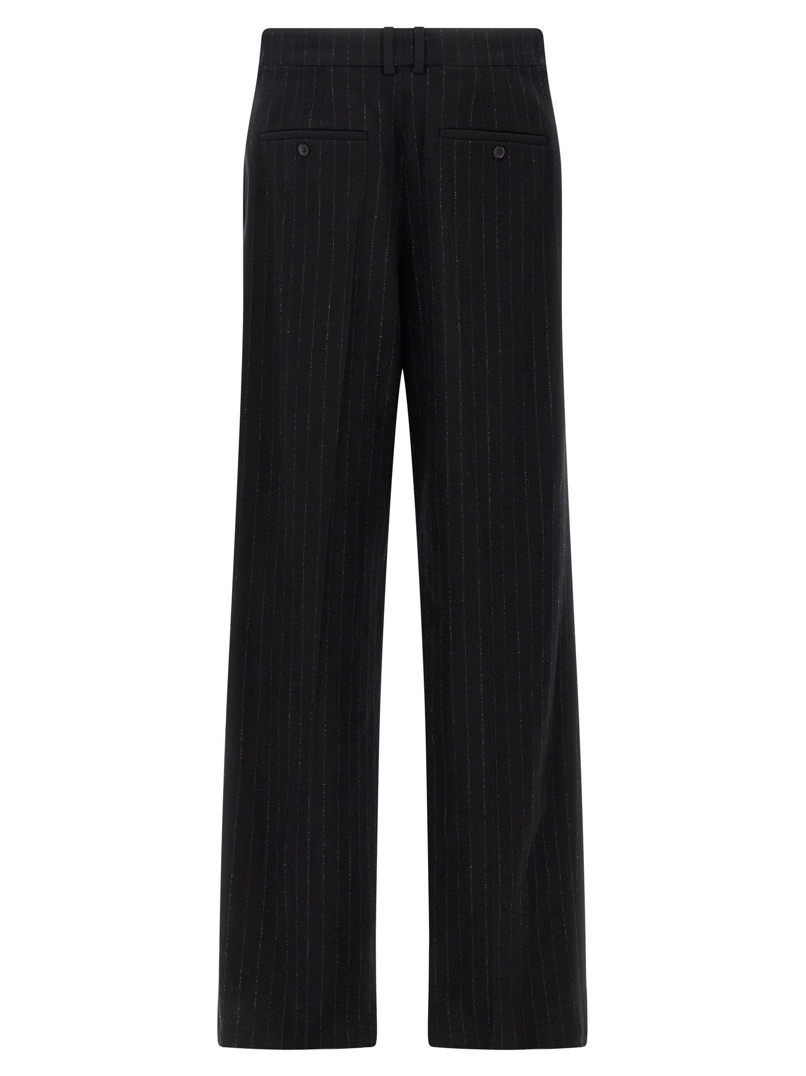 Pinstripe Pants Black - 2