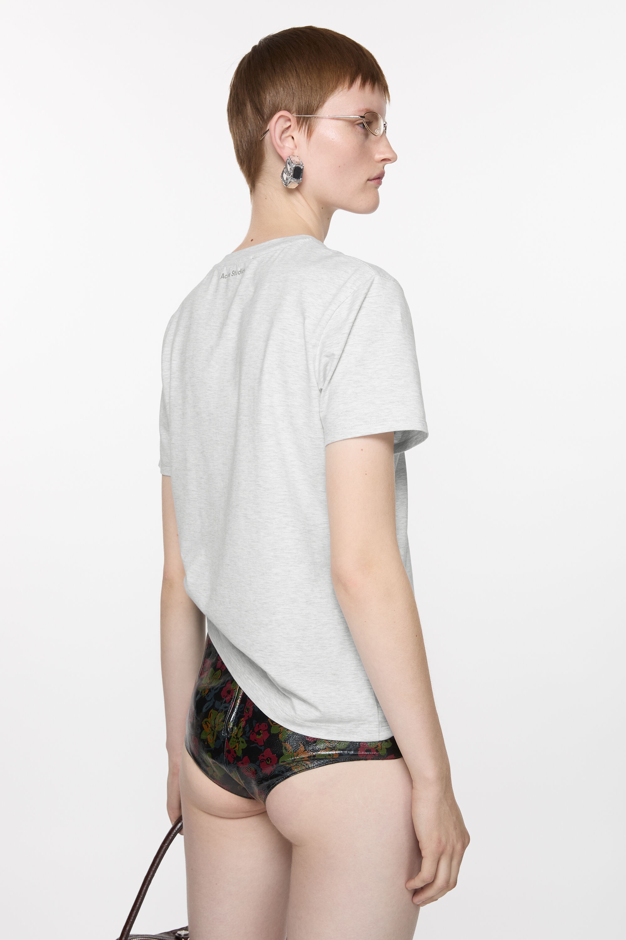 T-shirt - regular fit - Pale Grey Melange - 3
