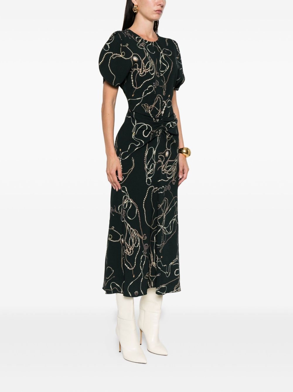 printed midi dress - 3