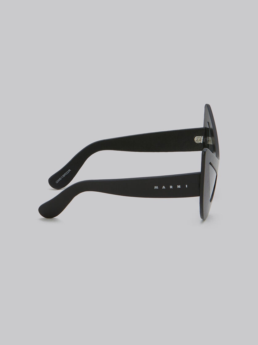 CHAR DHAM BLACK LEATHER SUNGLASSES - 4