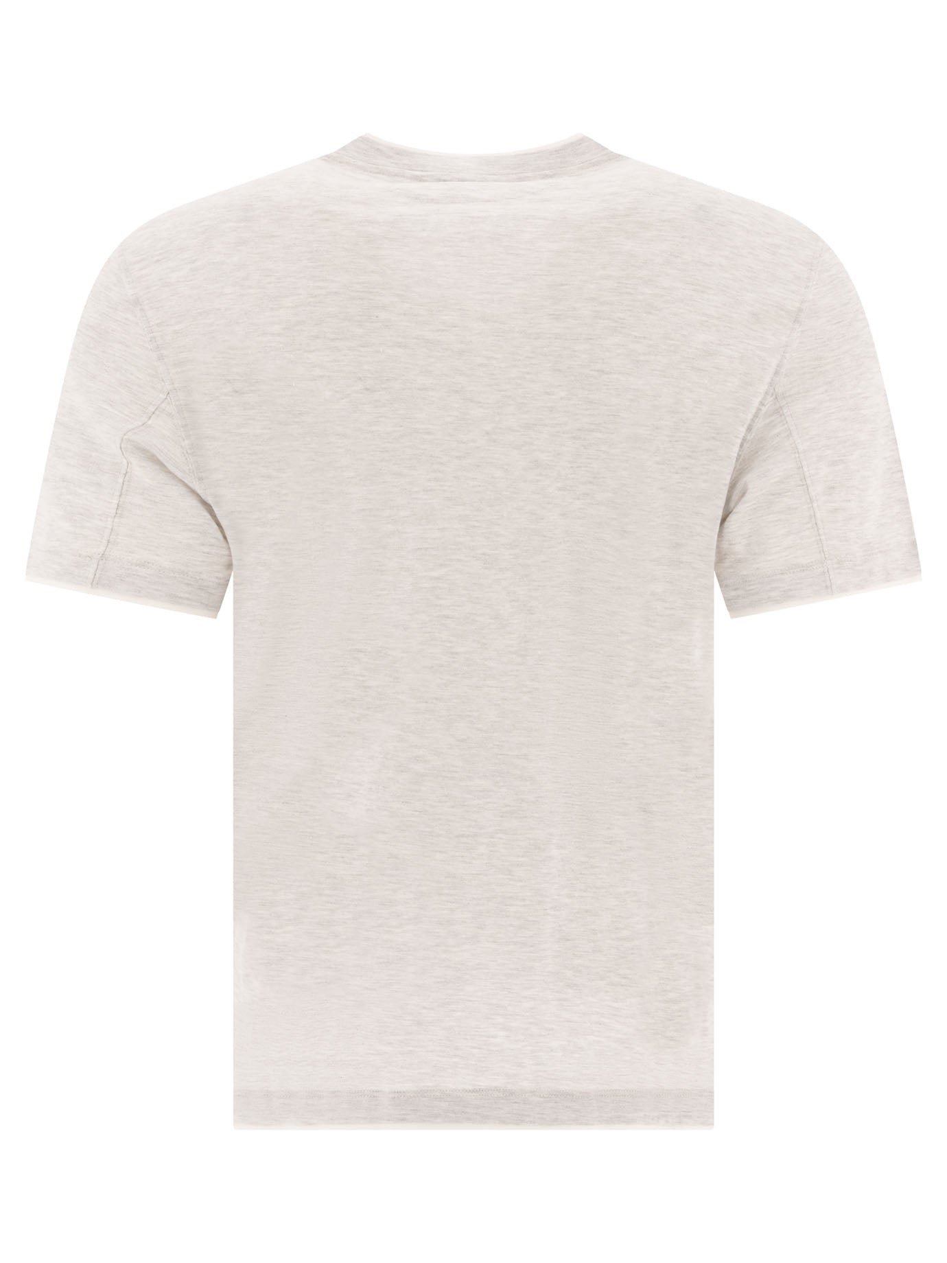 Brunello Cucinelli Crew-neck T-shirt In Linen And Cotton Jersey With Faux Layering - 2